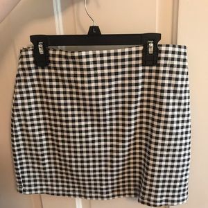 Gingham Mini Skirt